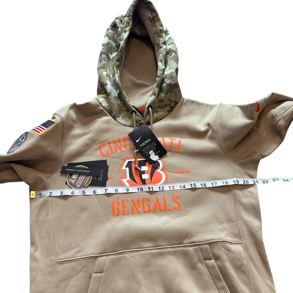Nike Cincinnati Bengals Hoodie Salute To Service Camo Hood Men ‎ Size S NWT - Picture 10 of 12